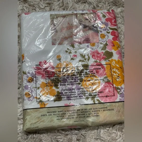 Vintage Floral Print Sheet Twin 72 X 108 - Picture 2 of 7